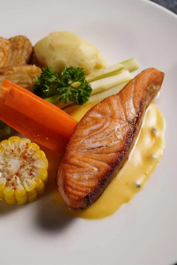 Salmon with Passion Fruit Sauce