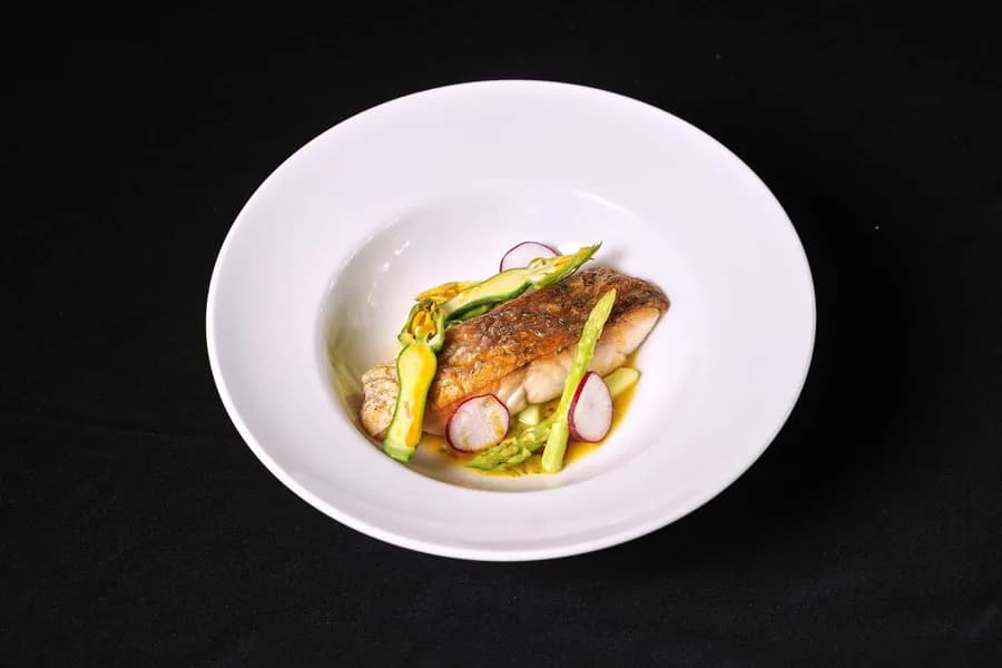 Seabass with Passion Fruit Sauce