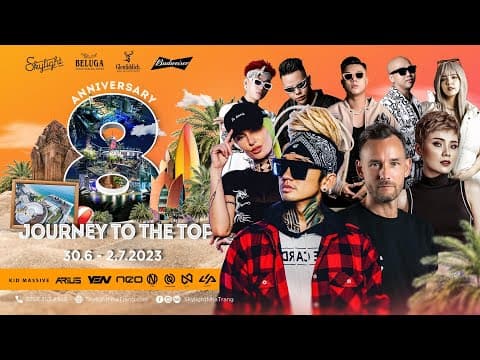 8 Years Anniversary ft. Arius, Kid Massive &amp; YEN | Recap #nhatrang #arius